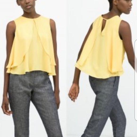 Zara// sleeveless blouse size small - Picture 4 of 14